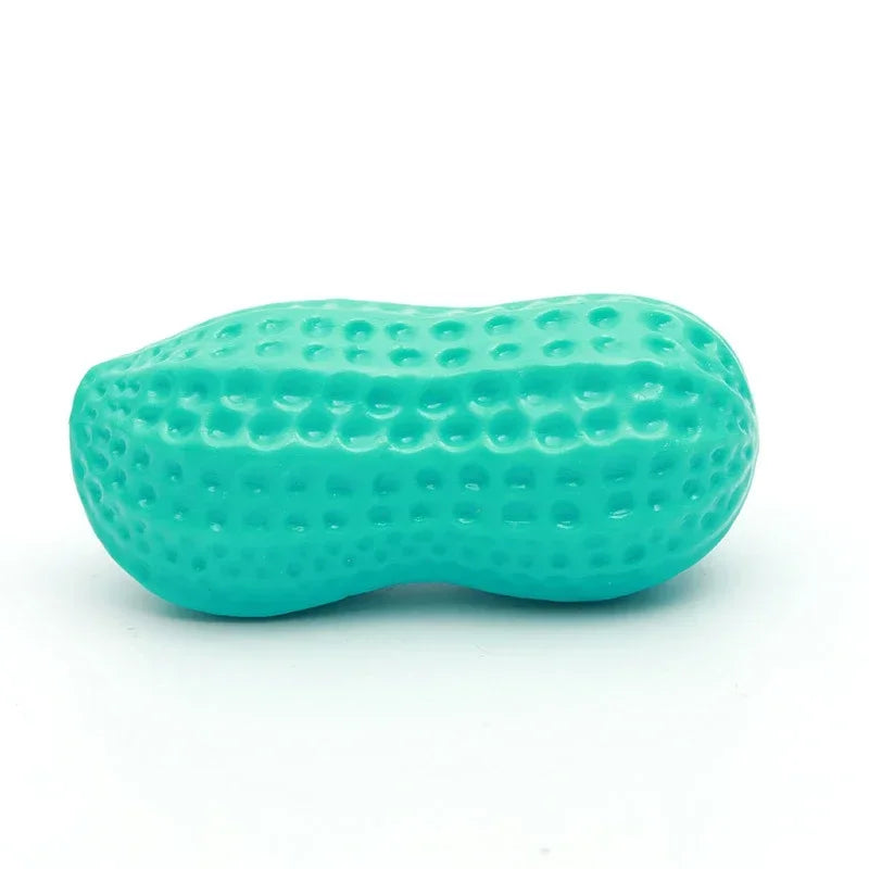 Dog Chewing Toy Simulation Peanut Squeaking Plaything Grinding Teeth Cleaning Anti Bite Rubber Cat Pet Toy Interactive Chew