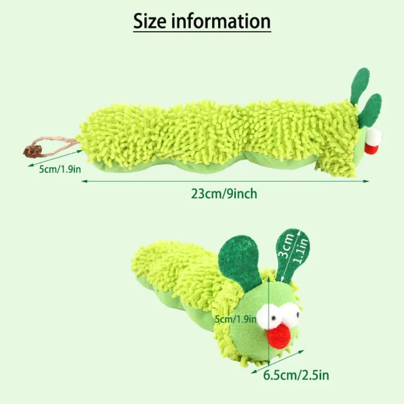 Cat Chew Toys Caterpillar Catnip Molar Toy Silvervine Cat Teaser Interaction Toy Clean Mouth Kitten Toy Pet Supplies Accessories