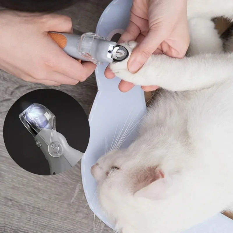 LED Pet Nail Scissors for Dogs & Cats – Professional Toenail Clipper Tool, Sharp Cutter
