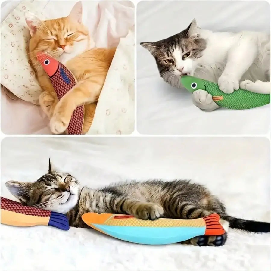 Realistic Fish Design Cat Toy, Sound-Producing Pet Toy, Soft And Durable, Indoor Interactive Kicking Toy For Cats, Cat Supplies