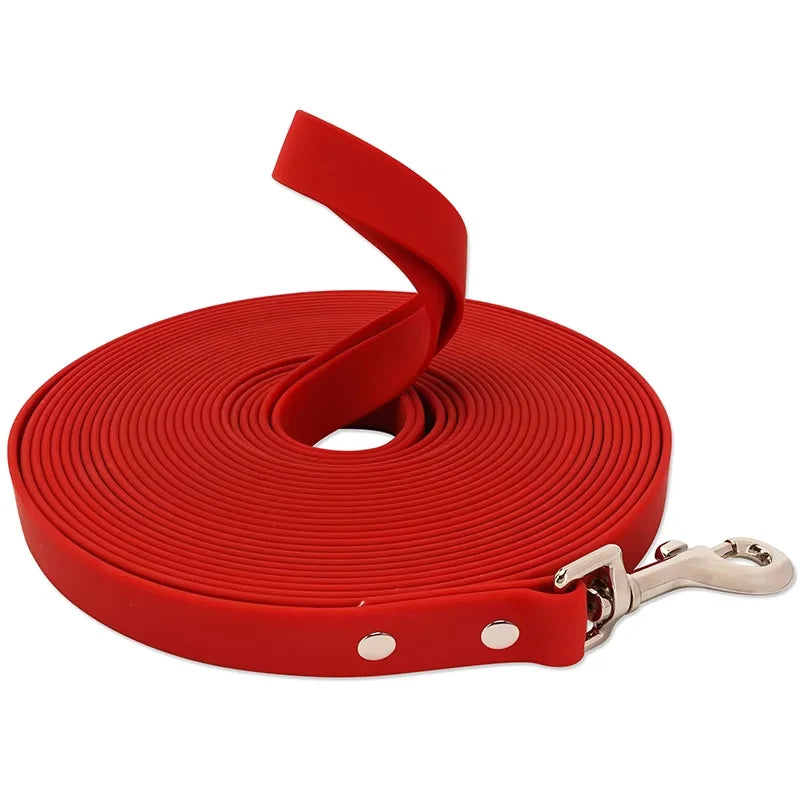 Waterproof Dog Leash Long Pvc Pet Leashes Easy To Clean Rope for Small Medium Large Big Dogs Walking Traning Lead 3m 5m10m 15m