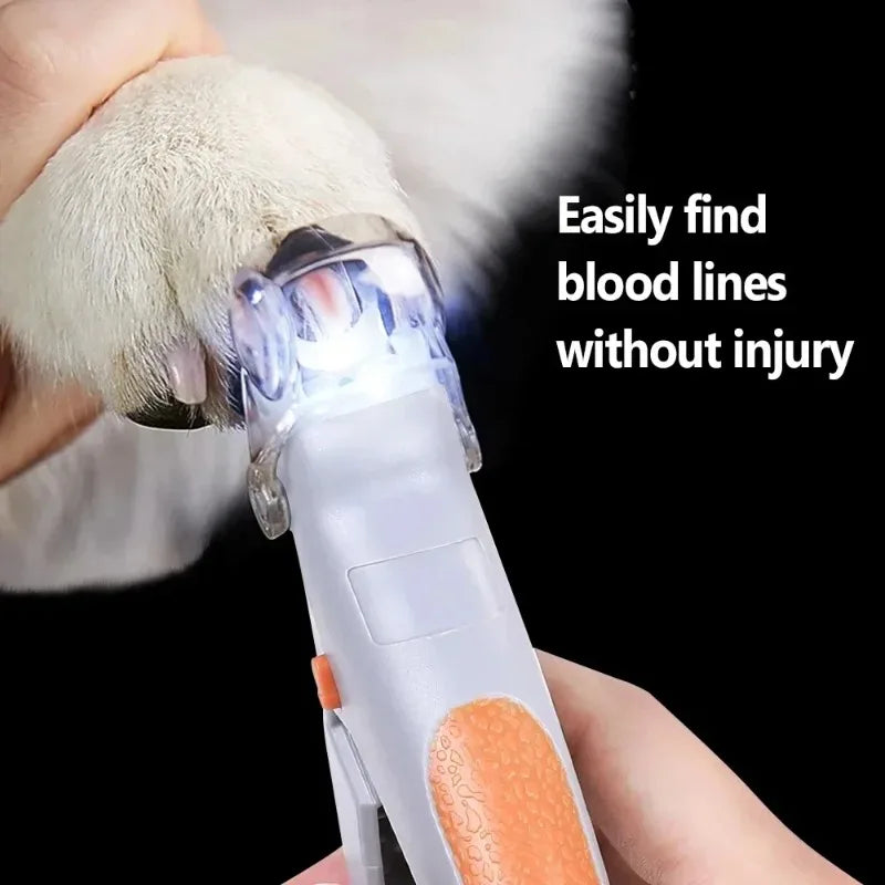 LED Pet Nail Scissors for Dogs & Cats – Professional Toenail Clipper Tool, Sharp Cutter