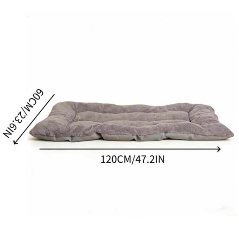Extra Large Plush Dog Bed Sofa Thickened Super Soft Polyester Pet Mat Dog Crate Mat Bed For Small Medium Large Dog Bed